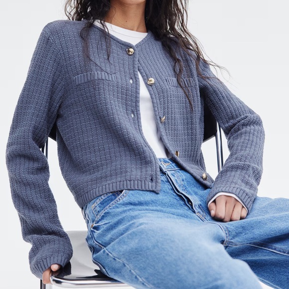 H&M Moss-Knit Cardigan - Picture 4 of 7